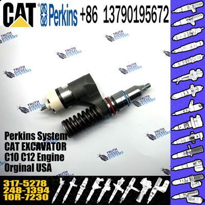 Diesel fuel common rail injector 20R-0055 20R0055 3175278 317-5278 for CAT Excavator 140H E3176C E3196 C10 C12 20R-0055