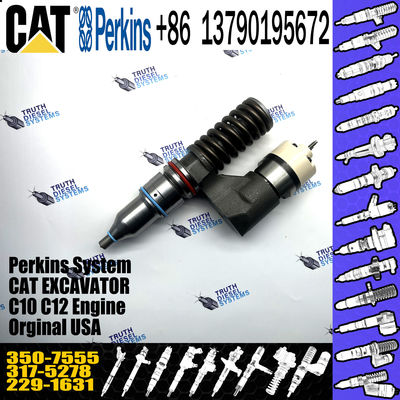 Original new C10 C12 Diesel fuel Injector 153-7923 317-5278 350-7555 for Excavator ,High Pressure Injector 229-1631