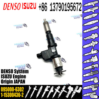 High Quality Common Rail Fuel Injector Assembly 095000-6302 for ISUZU 6WG1 1-15300436-2