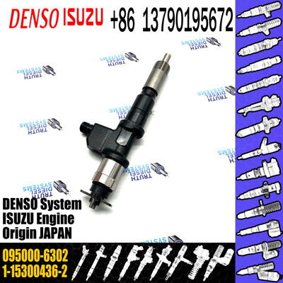 High Quality Common Rail Fuel Injector Assembly 095000-6302 for ISUZU 6WG1 1-15300436-2