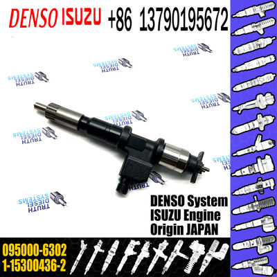 High Quality Common Rail Fuel Injector Assembly 095000-6302 for ISUZU 6WG1 1-15300436-2