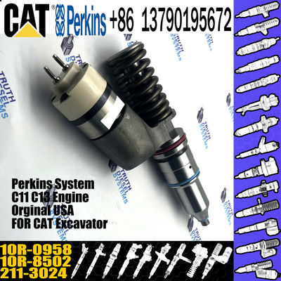 Hot sale fuel common rail injector 211-3024 10R-0958 10R-8502 for Caterpillar Engine C15
