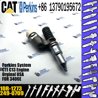 Reman diesel engine fuel injector 249-0709 10R1273 2490709 10R-1273 for Engine C15 3406E