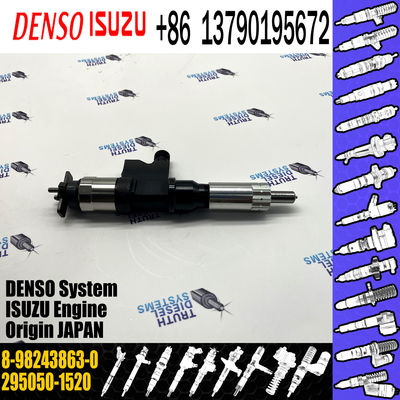 original Common Rail Injector 295050-1520 8-98243863-0 For Isuzu 4hk1 Engine Injector 8-98243863-0 8982438630 1520/8630