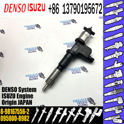 Genuine and new fuel injector 095000-8980 095000-8981 095000-8982 8-98167556-2 for ISUZU 6WG1 Engine