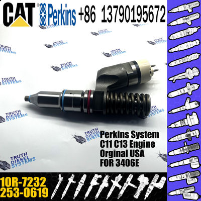 Diesel 3406E Engine Injector 253-0619 10R-7232 239-4908 239-4908 For Caterpillar Common Rail