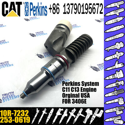 Diesel 3406E Engine Injector 253-0619 10R-7232 239-4908 239-4908 For Caterpillar Common Rail