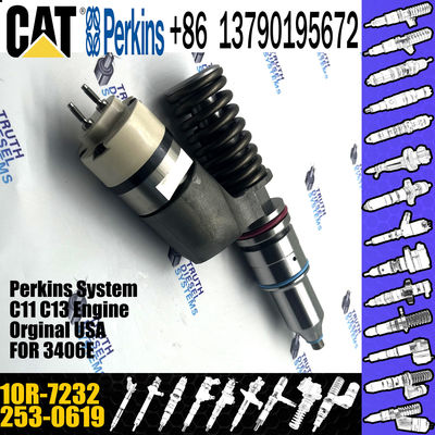 Diesel 3406E Engine Injector 253-0619 10R-7232 239-4908 239-4908 For Caterpillar Common Rail