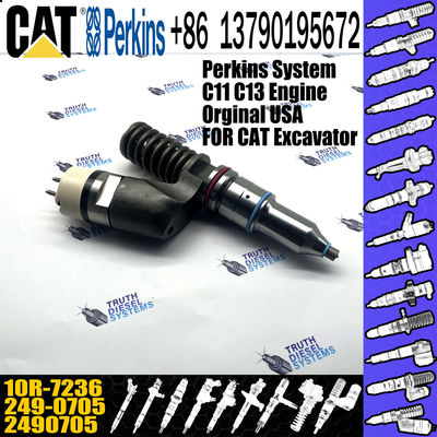 High Quality New Diesel Fuel Common Rail Injector 2490705 10R7236 249-0705 10R-7236 For CAT C13 Excavator