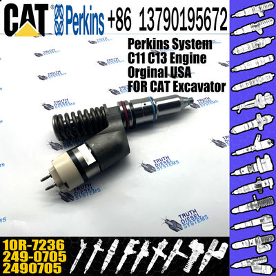 High Quality New Diesel Fuel Common Rail Injector 2490705 10R7236 249-0705 10R-7236 For CAT C13 Excavator