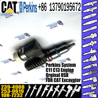 Diesel 3406E Engine Injector 253-0619 10R-7232 239-4908 239-4908 For Caterpillar Common Rail