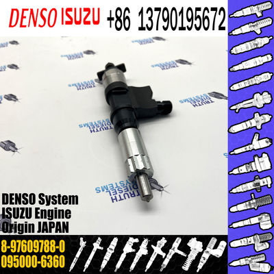 Rail Fuel Injector 095000-6360 SX001-08606 8-97609788-0 for Isuzu F Series 7.8 d 225-300 6HK1 Forwa