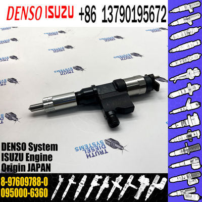 Rail Fuel Injector 095000-6360 SX001-08606 8-97609788-0 for Isuzu F Series 7.8 d 225-300 6HK1 Forwa