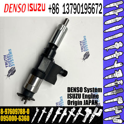 Rail Fuel Injector 095000-6360 SX001-08606 8-97609788-0 for Isuzu F Series 7.8 d 225-300 6HK1 Forwa