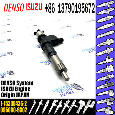 GAMEN High Quality Common Rail Fuel Injector Assembly 095000-6302 for ISUZU 6WG1 1-15300436-2