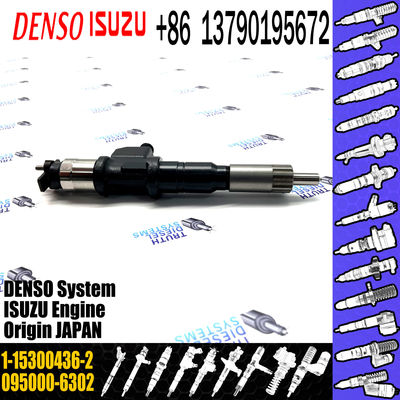 GAMEN High Quality Common Rail Fuel Injector Assembly 095000-6302 for ISUZU 6WG1 1-15300436-2