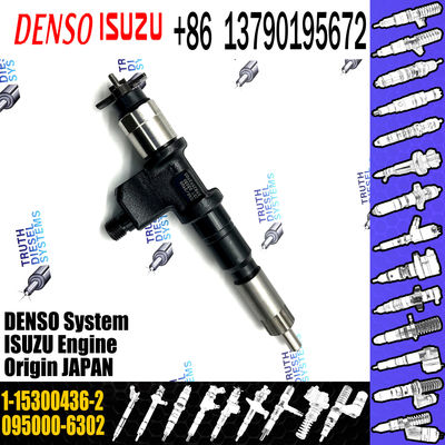 GAMEN High Quality Common Rail Fuel Injector Assembly 095000-6302 for ISUZU 6WG1 1-15300436-2
