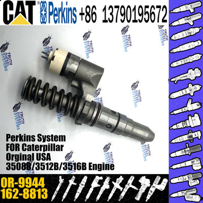 Hot sale fuel common rail injector 162-8813 1628813 0R-9944 for Caterpillar Engine 3508B 3512B 3516B