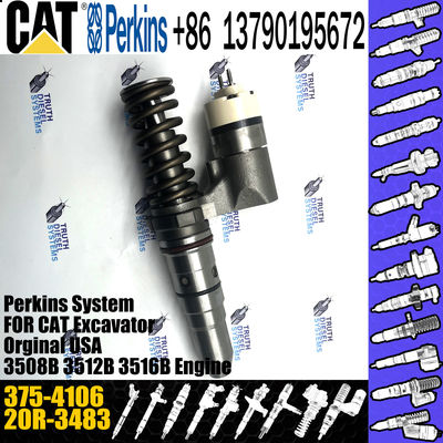Hot sale fuel common rail injector 375-4106 3754106 20R3483 for Caterpillar Engine 3512C 3516C
