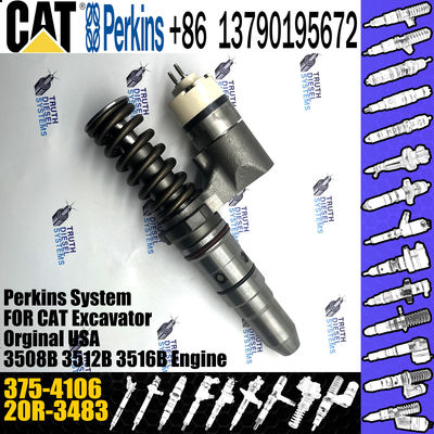 Hot sale fuel common rail injector 375-4106 3754106 20R3483 for Caterpillar Engine 3512C 3516C