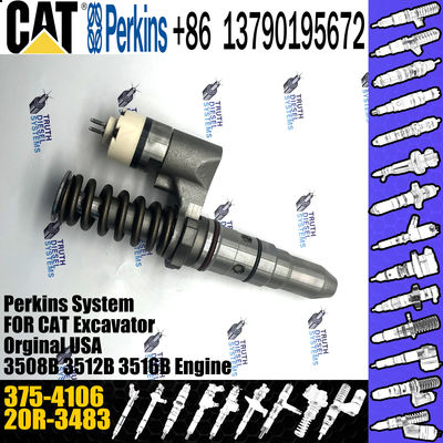 Hot sale fuel common rail injector 375-4106 3754106 20R3483 for Caterpillar Engine 3512C 3516C