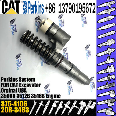 Hot sale fuel common rail injector 375-4106 3754106 20R3483 for Caterpillar Engine 3512C 3516C