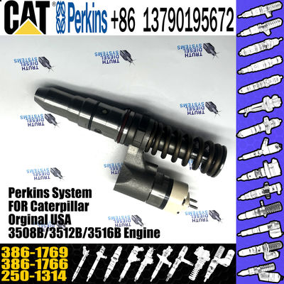 Huida 3508B/3512B/3516B engine fuel injector 250-1314 386-1766 386-1769 with genuine packing