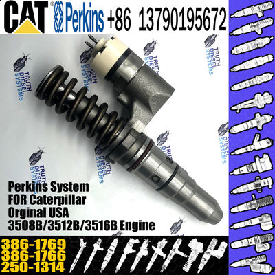 Huida 3508B/3512B/3516B engine fuel injector 250-1314 386-1766 386-1769 with genuine packing