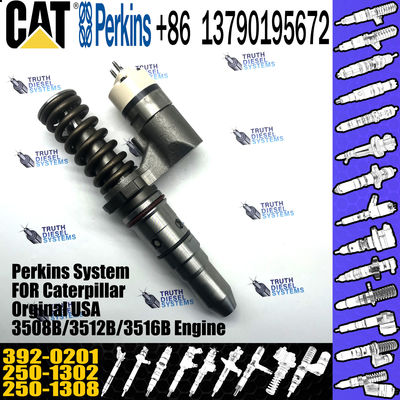 Huida 3512B 3516B engine fuel injector 250-1302 250-1308 392-0201 with genuine packing