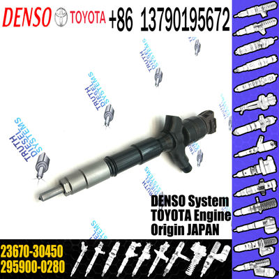 Injector 295900-0280 295900-0210 2367030450 23670-30450 for Toyota Hilux 2KD-FTV Euro V