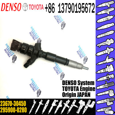 Injector 295900-0280 295900-0210 2367030450 23670-30450 for Toyota Hilux 2KD-FTV Euro V