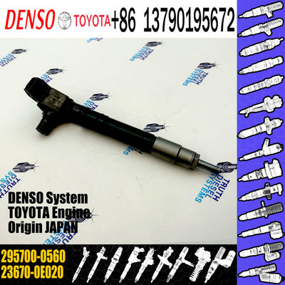 Original Diesel Common Rail Fuel Injector 295700-0560 23670-0E020 For Toyota Hilux 2GD-FTV