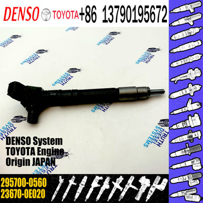 Original Diesel Common Rail Fuel Injector 295700-0560 23670-0E020 For Toyota Hilux 2GD-FTV