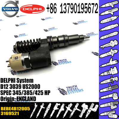 common rail injector 3169521 injector for VOL truck D12C FH12 FM12 Diesel fuel injector nozzle 3169521 8113837
