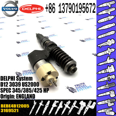 common rail injector 3169521 injector for VOL truck D12C FH12 FM12 Diesel fuel injector nozzle 3169521 8113837