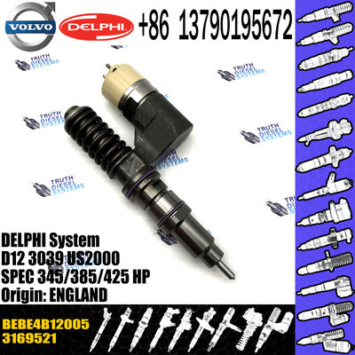 common rail injector 3169521 injector for VOL truck D12C FH12 FM12 Diesel fuel injector nozzle 3169521 8113837