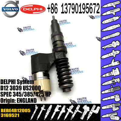 common rail injector 3169521 injector for VOL truck D12C FH12 FM12 Diesel fuel injector nozzle 3169521 8113837