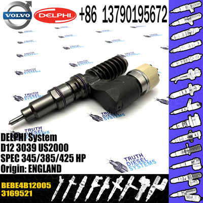 common rail injector 3169521 injector for VOL truck D12C FH12 FM12 Diesel fuel injector nozzle 3169521 8113837