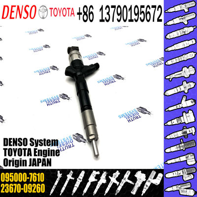 Brand New Common Rail Fuel Injector 095000-7610 23670-09260 For Toyota