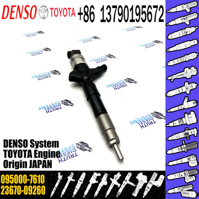 Brand New Common Rail Fuel Injector 095000-7610 23670-09260 For Toyota