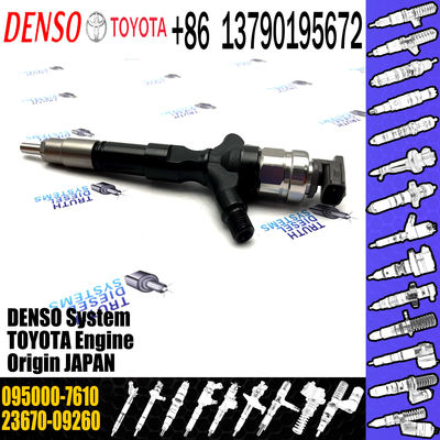 Brand New Common Rail Fuel Injector 095000-7610 23670-09260 For Toyota