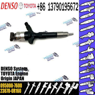 injector nozzle 23670-0R160 095000-7600 injector for Toyota 2AD-FTV Avensis common rail injector