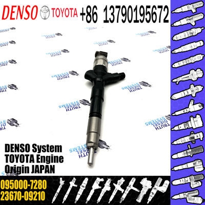 High Quality Common Rail Fuel Injector 095000-7280 For TOYOTA 23670-09210
