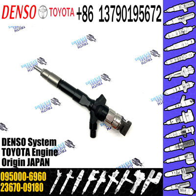 Rail Fuel Injector 23670-09180 095000-7660 095000-7670 095000-6410 095000-6960  for TOYOTA