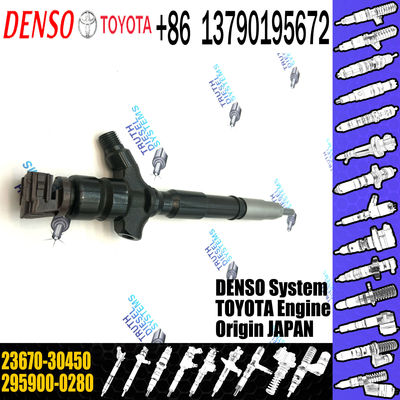 Inyector Injector 295900-0280 295900-0210 2367030450 23670-30450 for Toyota Hilux 2KD-FTV Euro V