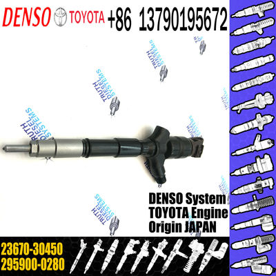 Inyector Injector 295900-0280 295900-0210 2367030450 23670-30450 for Toyota Hilux 2KD-FTV Euro V