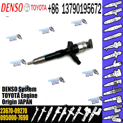 Injector 095000-7690 Common Rail injector sprayer 23670-09270 For Toyota 1AD-FTV 2AD-FTV