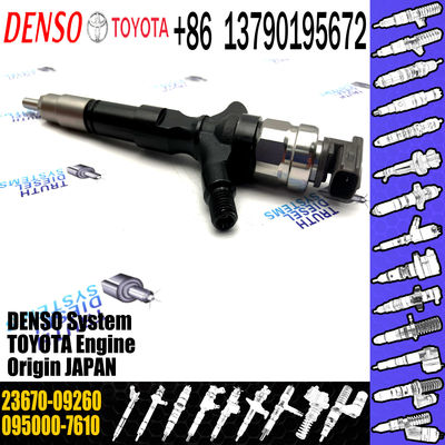 Brand New Common Rail Fuel Injector 095000-7610 23670-09260 For Toyota