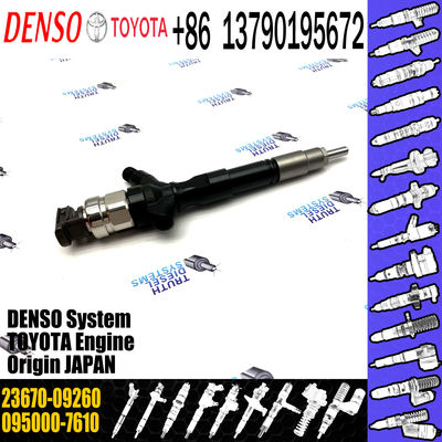 Brand New Common Rail Fuel Injector 095000-7610 23670-09260 For Toyota
