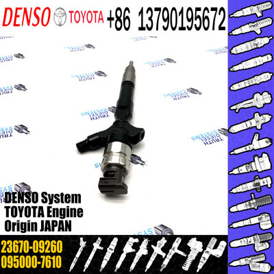 Brand New Common Rail Fuel Injector 095000-7610 23670-09260 For Toyota